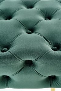 Halmar Ławka ATHENA VELVET ciemno zielona/złota HALMAR 3