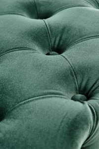 Halmar Ławka ATHENA VELVET ciemno zielona/złota HALMAR 4