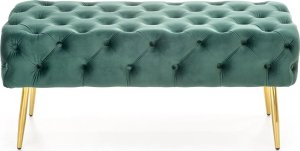 Halmar Ławka ATHENA VELVET ciemno zielona/złota HALMAR 5