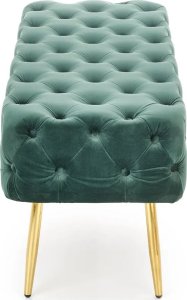 Halmar Ławka ATHENA VELVET ciemno zielona/złota HALMAR 6
