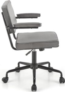 Krzesło biurowe Halmar Fotel biurowy FIDEL VELVET szary HALMAR 2