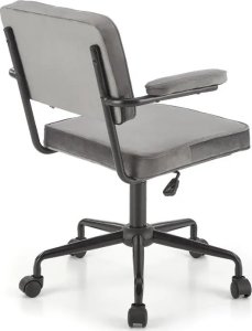 Krzesło biurowe Halmar Fotel biurowy FIDEL VELVET szary HALMAR 3