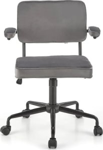 Krzesło biurowe Halmar Fotel biurowy FIDEL VELVET szary HALMAR 4