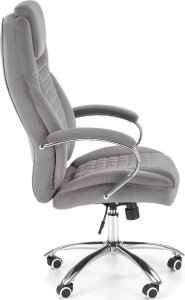 Krzesło biurowe Halmar Fotel biurowy KING 2 VELVET szary HALMAR 2