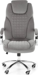 Krzesło biurowe Halmar Fotel biurowy KING 2 VELVET szary HALMAR 4