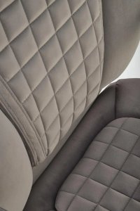 Krzesło biurowe Halmar Fotel biurowy KING 2 VELVET szary HALMAR 10