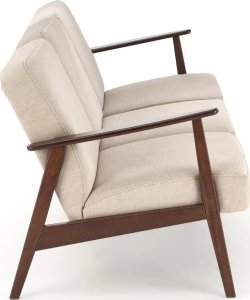Halmar Sofa MILANO 3S beżowa/orzech HALMAR 3