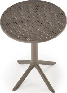 Halmar Stolik ogrodowy CALVO 60x60 khaki z tworzywa PVC HALMAR 2