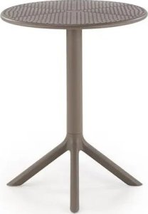 Halmar Stolik ogrodowy CALVO 60x60 khaki z tworzywa PVC HALMAR 4