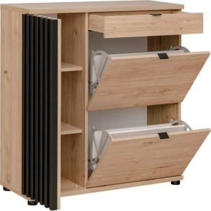 ASM Meble Komoda PEDRO hickory jackson/czarna ASM Meble 2