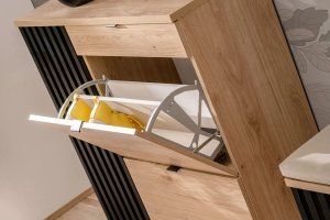 ASM Meble Komoda PEDRO hickory jackson/czarna ASM Meble 6