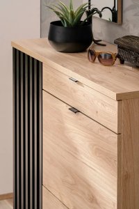 ASM Meble Komoda PEDRO hickory jackson/czarna ASM Meble 8