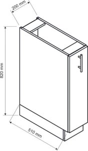 Stolkar Zestaw mebli kuchennych ANIKA 2,0x2,6 grafitowy STOLKAR 14
