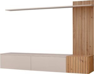 ASM Meble Meblościanka SOLO kaszmir/dąb artisan 2