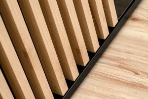 ASM Meble Szafka RTV CAMERON LED 160 hickory jackson/czarna 4