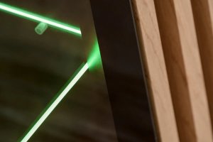 ASM Meble Szafka RTV CAMERON LED 160 hickory jackson/czarna 7