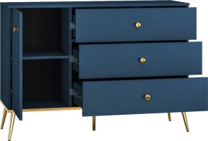 ML Meble Komoda BLU 1D3S granatowa ML MEBLE 2