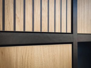 ASM Meble Komoda CROSS LED hickory jackson/czarna 3