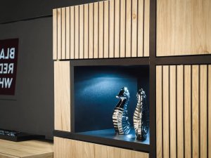 ASM Meble Komoda CROSS LED hickory jackson/czarna 5