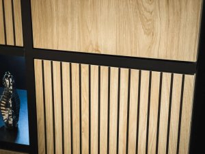 ASM Meble Komoda CROSS LED hickory jackson/czarna 7