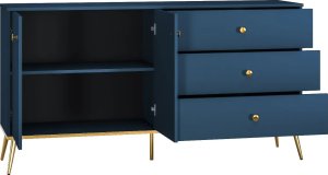 ML Meble Komoda BLU 2D3S granatowa ML MEBLE 2