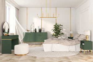 ML Meble Komoda GRIN 2D3S zielona ML MEBLE 11