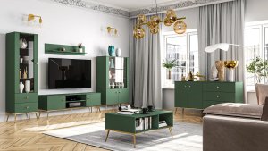 ML Meble Komoda GRIN 2D3S zielona ML MEBLE 9