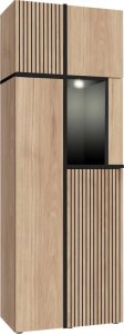 ASM Meble Meblościanka CROSS LED hickory jackson/czarna ASM Meble 2