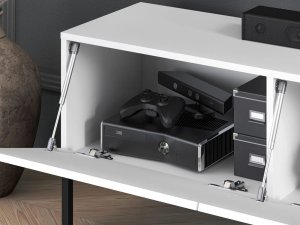 ML Meble Szafka RTV KLARA 170 biały mat ML MEBLE 12