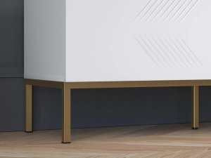 ML Meble Szafka RTV KLARA 170 biały mat z podstawą ML MEBLE 14