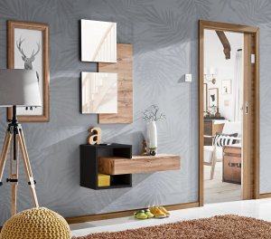 ASM Meble Lustro do przedpokoju EASY dąb wotan 2