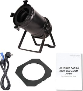 LIGHT4ME LIGHT4ME PAR 64 200W LED ZOOM AUTO reflektor sceniczny oświetlenie teatralne ciepła biel 6