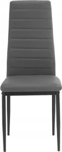 kontrast Krzesło tapicerowane nowoczesne do jadalni salonu Mark5 szare 4