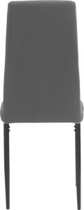 kontrast Krzesło tapicerowane nowoczesne do jadalni salonu Mark5 szare 5