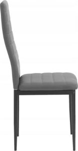 kontrast Krzesło tapicerowane nowoczesne do jadalni salonu Mark5 szare 6