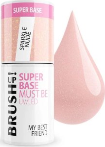 NeoNail BrushUp! Super Base baza hybrydowa do paznokci Sparkle Nude 5g 1