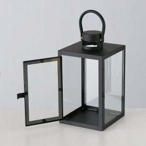 Boltze Metalowy lampion ze szklaną szybą, dwa rozmiary, ARANA 5