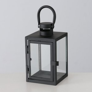 Boltze Metalowy lampion ze szklaną szybą, dwa rozmiary, ARANA 6