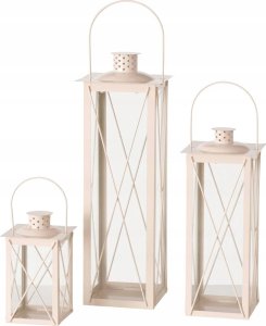 Boltze Metalowy lampion z uchwytem, FAROL, 20, 35 i 50 cm 1