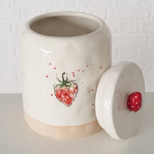 Boltze Ceramiczny pojemnik kuchenny, z pokrywką, STRAWBERRY 5