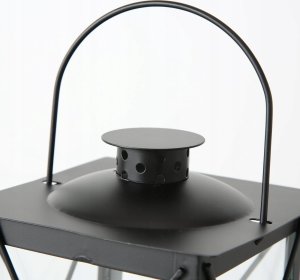 Boltze Metalowy lampion na świecę, szklane szyby, FAROL, 30 cm 3