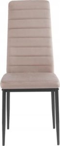 kontrast Krzesło tapicerowane nowoczesne do jadalni salonu welurowe Mark8 taupe 6