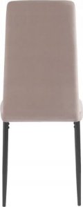 kontrast Krzesło tapicerowane nowoczesne do jadalni salonu welurowe Mark8 taupe 8
