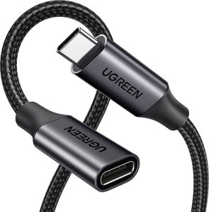 Kabel USB Ugreen Przedłużacz USB-C 3.2 UGREEN US372 męski USB-C do żeński USB-C Gen 2 0.5m (czarny) 2