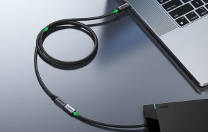 Kabel USB Ugreen Przedłużacz USB-C 3.2 UGREEN US372 męski USB-C do żeński USB-C Gen 2 0.5m (czarny) 5