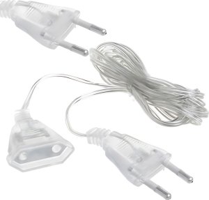 xxxxxxxxxxxxxxxx Verk Group (Verk) Kabel przedłużka lampki choinkowej przedłużacz długi przezroczysty 5m Kabel przedłużka lampki choinkowej przedłużacz długi przezroczysty 5m 1