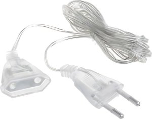 Verk Kabel przedłużka lampki choinkowej przedłużacz długi przezroczysty 5m Kabel przedłużka lampki choinkowej przedłużacz długi przezroczysty 5m 2