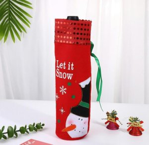xxxxxxxxxxxxxxxx Verk Group (Verk) Pokrowiec świąteczny ubranko na butelkę bałwan na boże narodzenie dekoracja Pokrowiec świąteczny ubranko na butelkę bałwan na boże narodzenie dekoracja 5