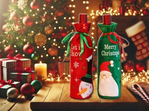 xxxxxxxxxxxxxxxx Verk Group (Verk) Pokrowiec świąteczny ubranko na butelkę bałwan na boże narodzenie dekoracja Pokrowiec świąteczny ubranko na butelkę bałwan na boże narodzenie dekoracja 8