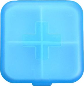 Verk Pojemnik pudełko kasetka na leki suplementy tabletki podróżny 4 przegródki Pojemnik pudełko kasetka na leki suplementy tabletki podróżny 4 przegródki 8